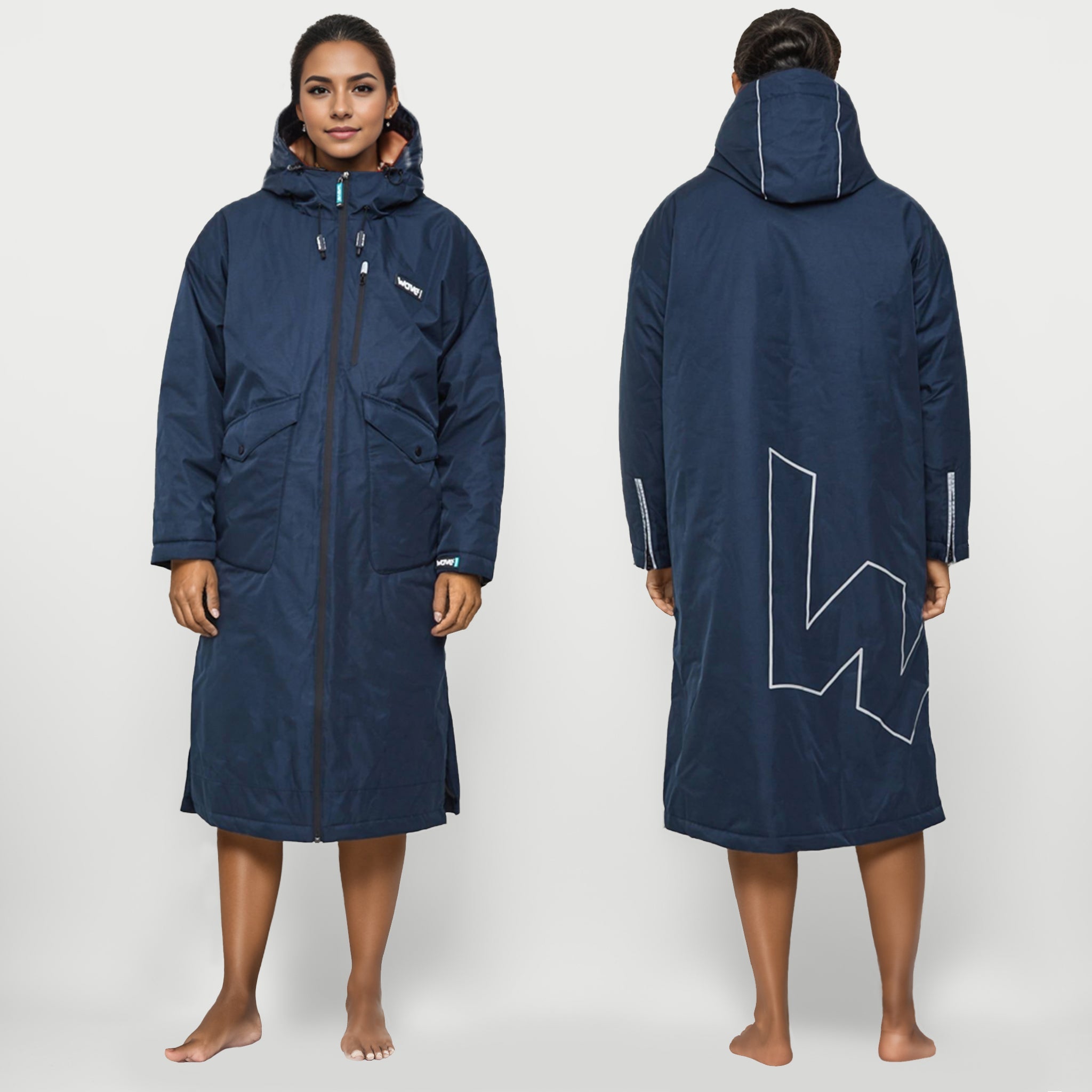 3 in 1 Changing Robe | Unisex Robes Wave Sups Navy S
