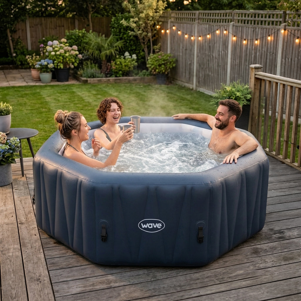 Aegean | 6-Person Inflatable Hot Tub | Integrated Heater | ETL