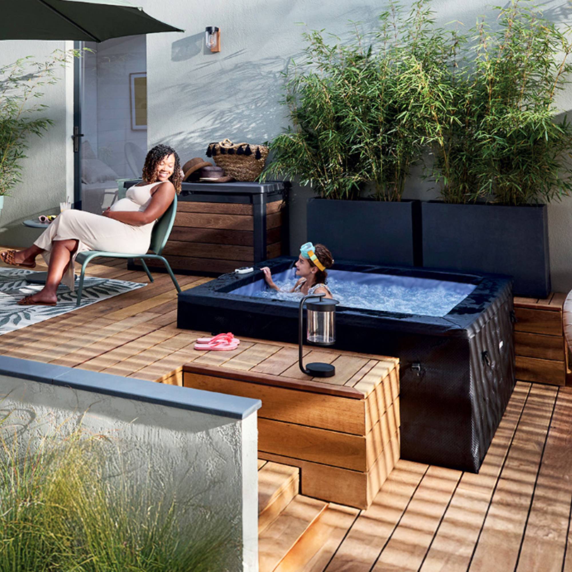 Garda | 4/6-Person Eco Foam Hot Tub | Built-In Integrated Heater