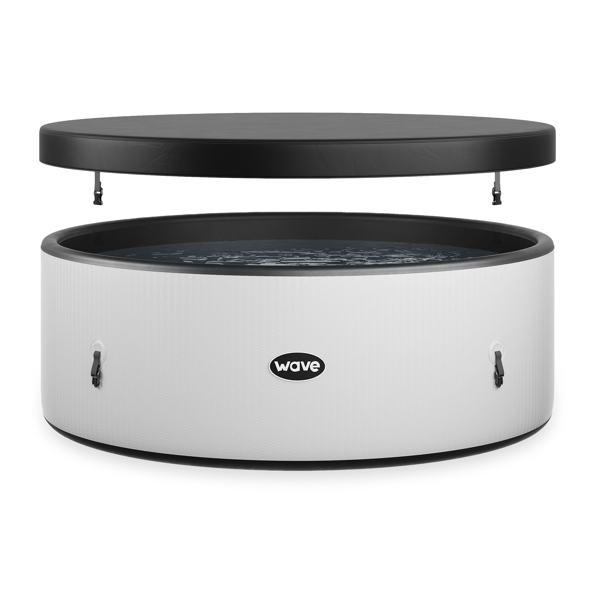 Ontario | 4/6 Person Round Drop Stitch Hot Tub | Herringbone | ETL