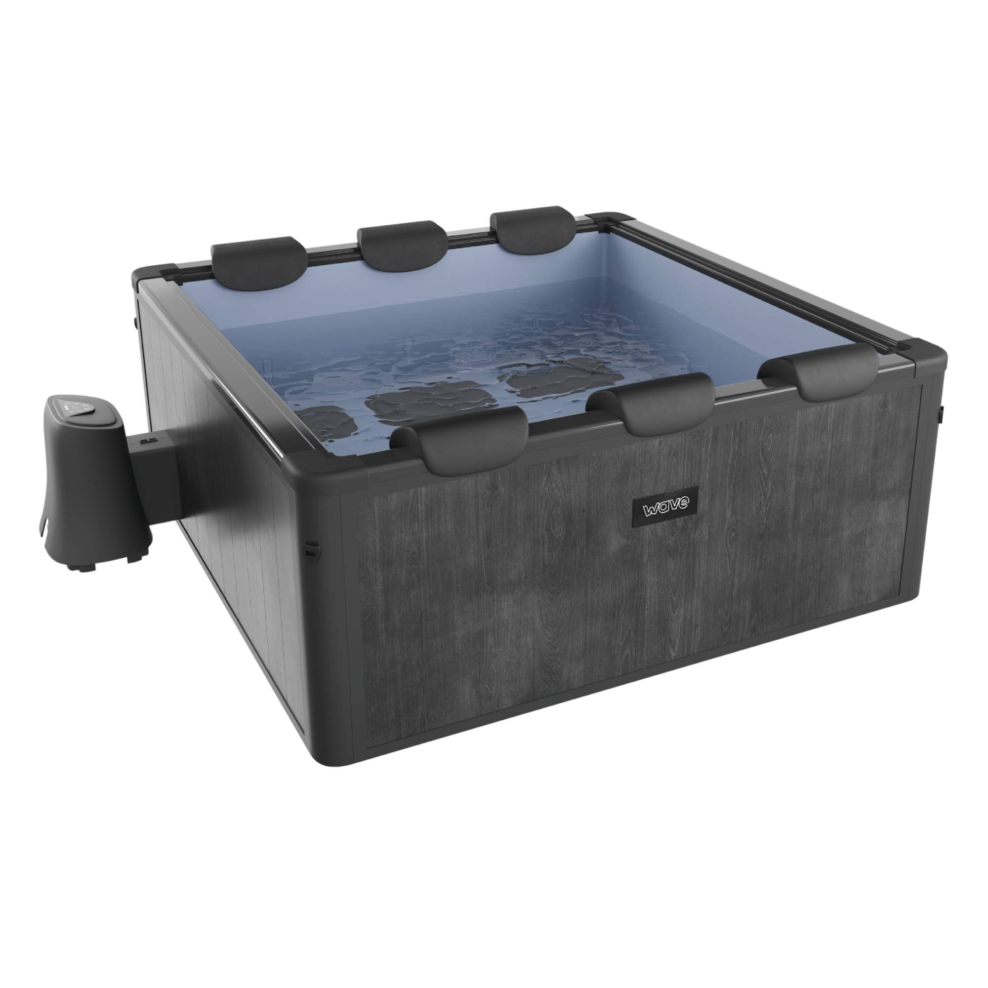 Adriatic | 6 Person Square Aluminium Frame Hot Tub | Black Wood | ETL