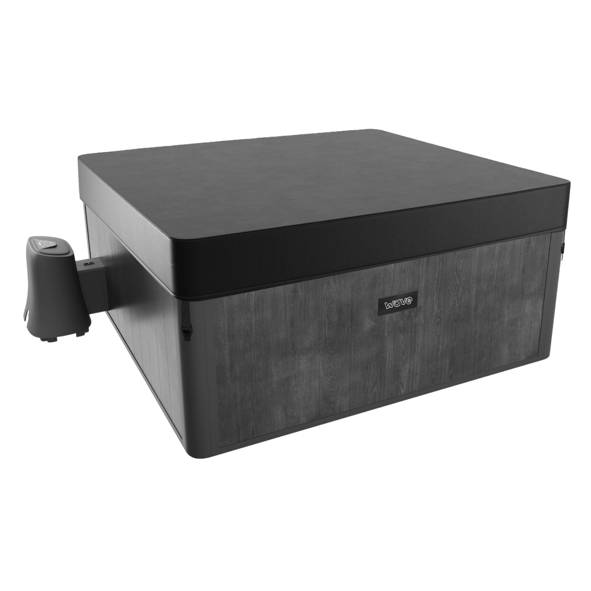 Adriatic | 6 Person Square Aluminium Frame Hot Tub | Black Wood | UKCE