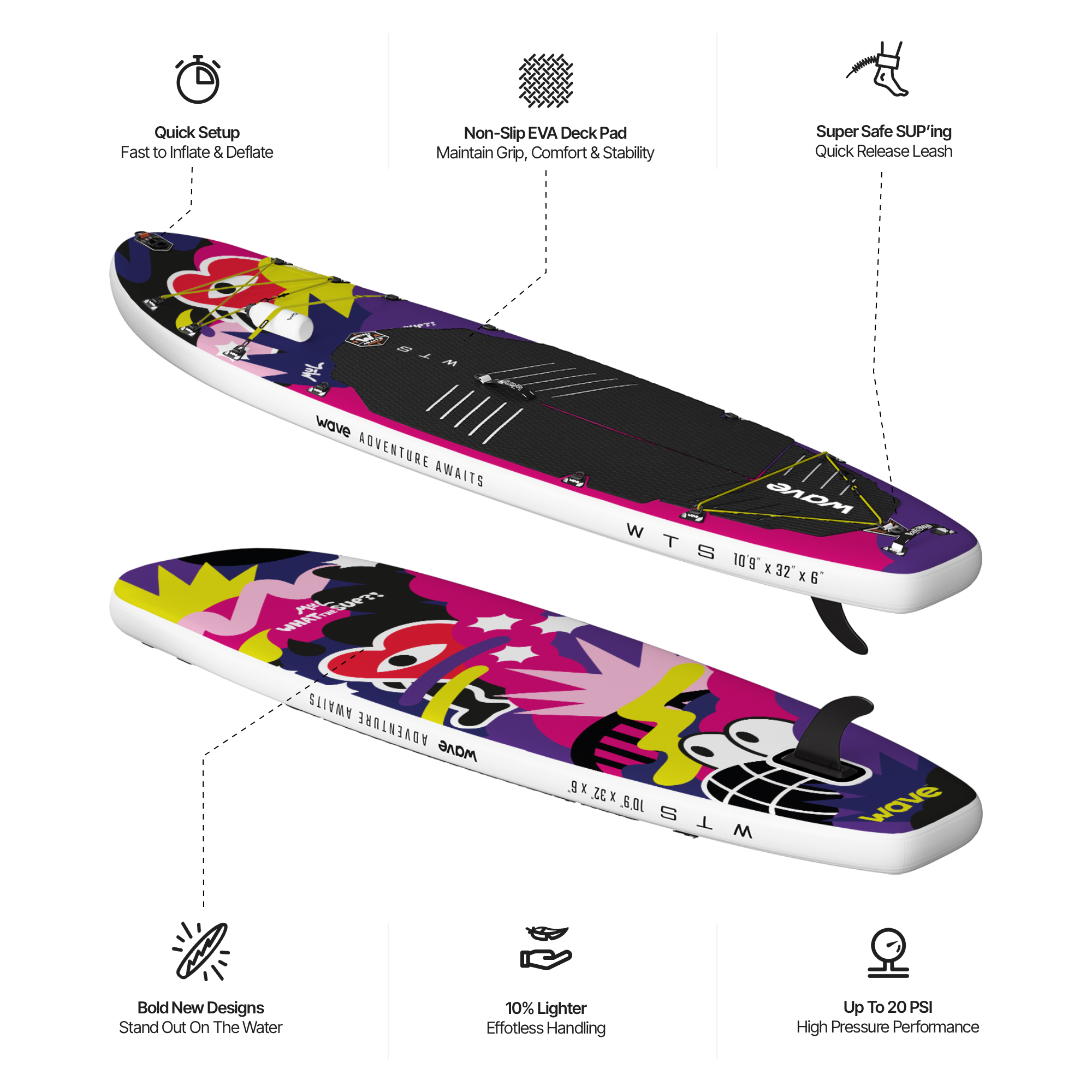 What The SUP?! | Inflatable Stand-Up Paddleboard | 10'9