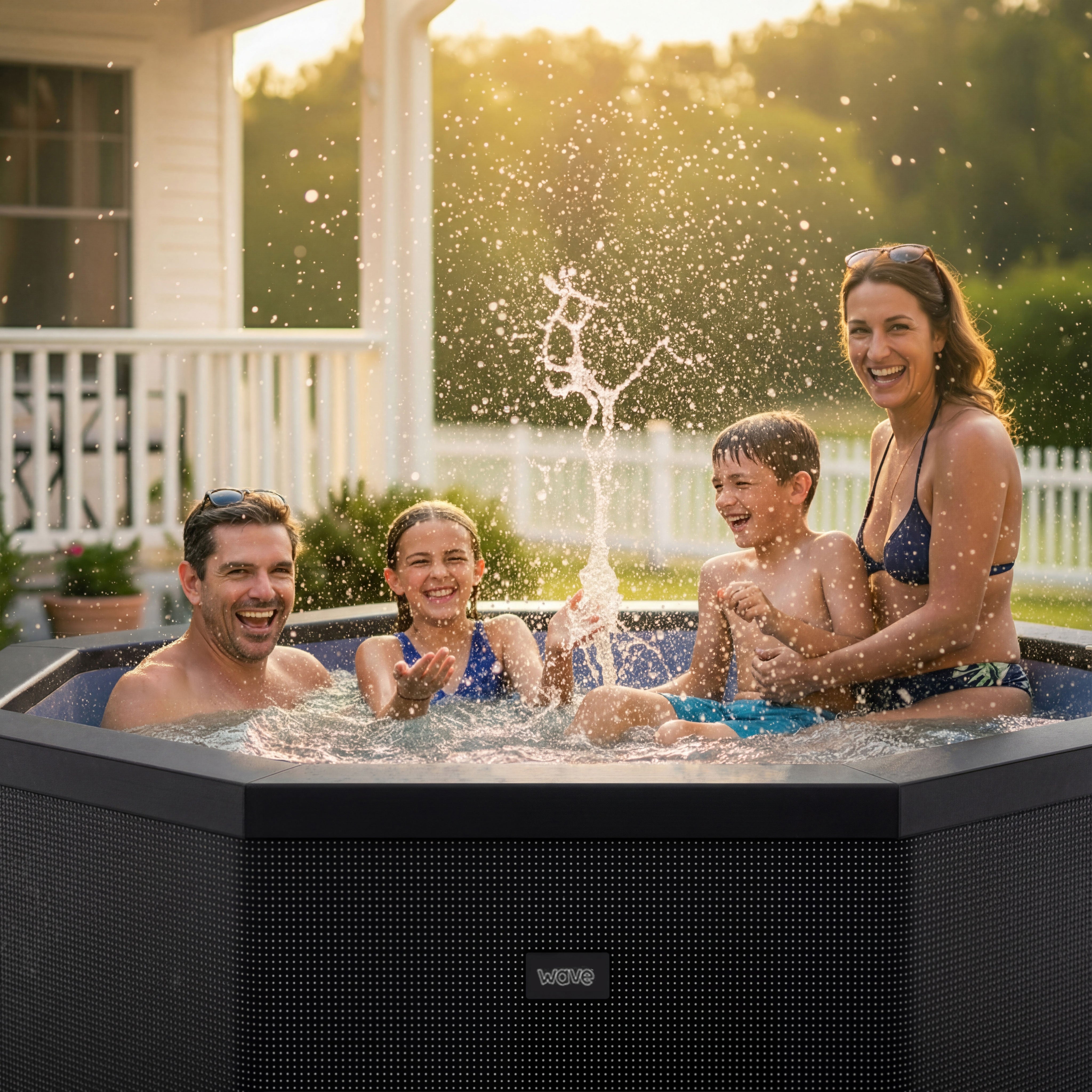 Como | 6-Person Eco Foam Hot Tub | Built-In Integrated Heater | UKCA