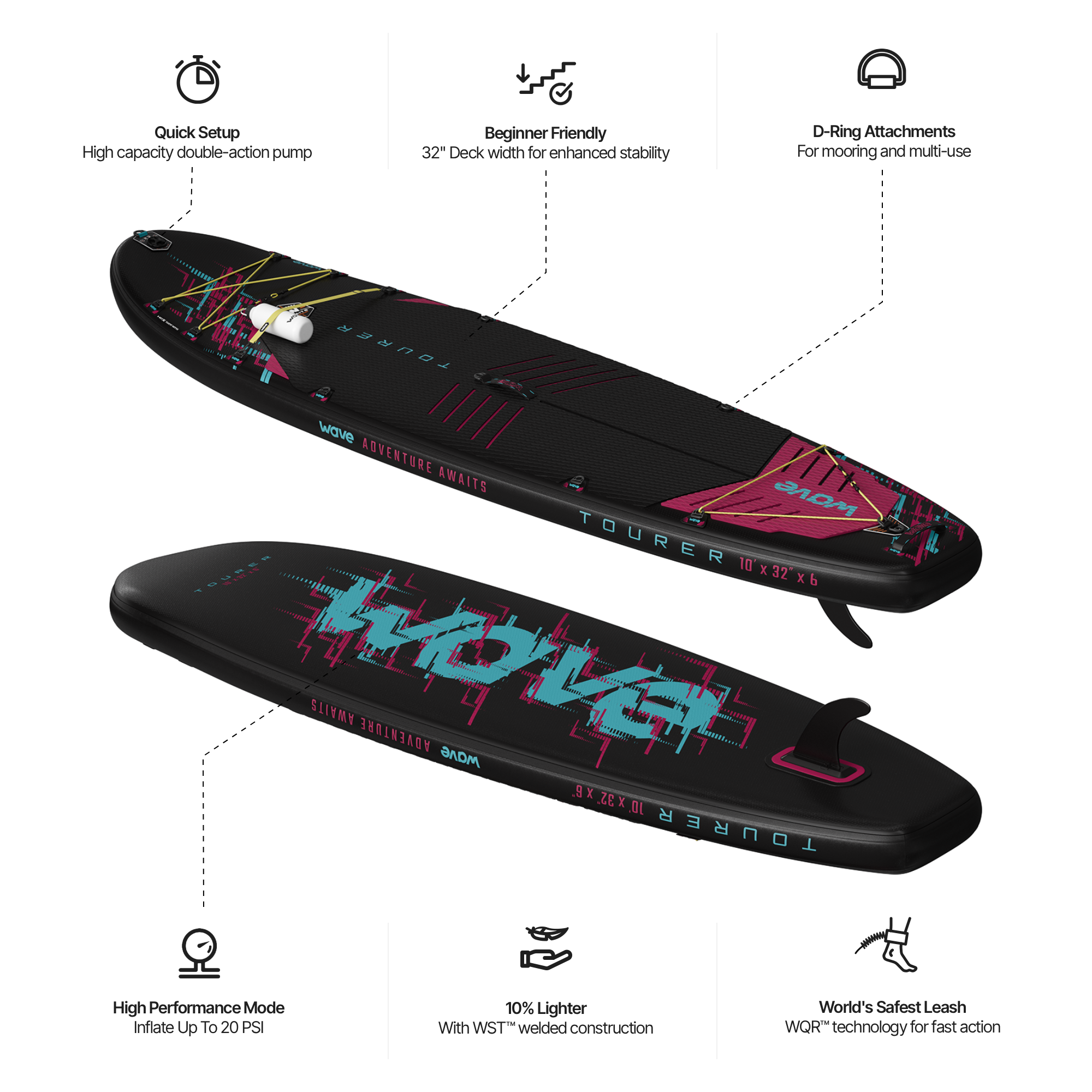 Tourer 3.0 SUP | Inflatable Paddleboard | 10'3/11'3ft