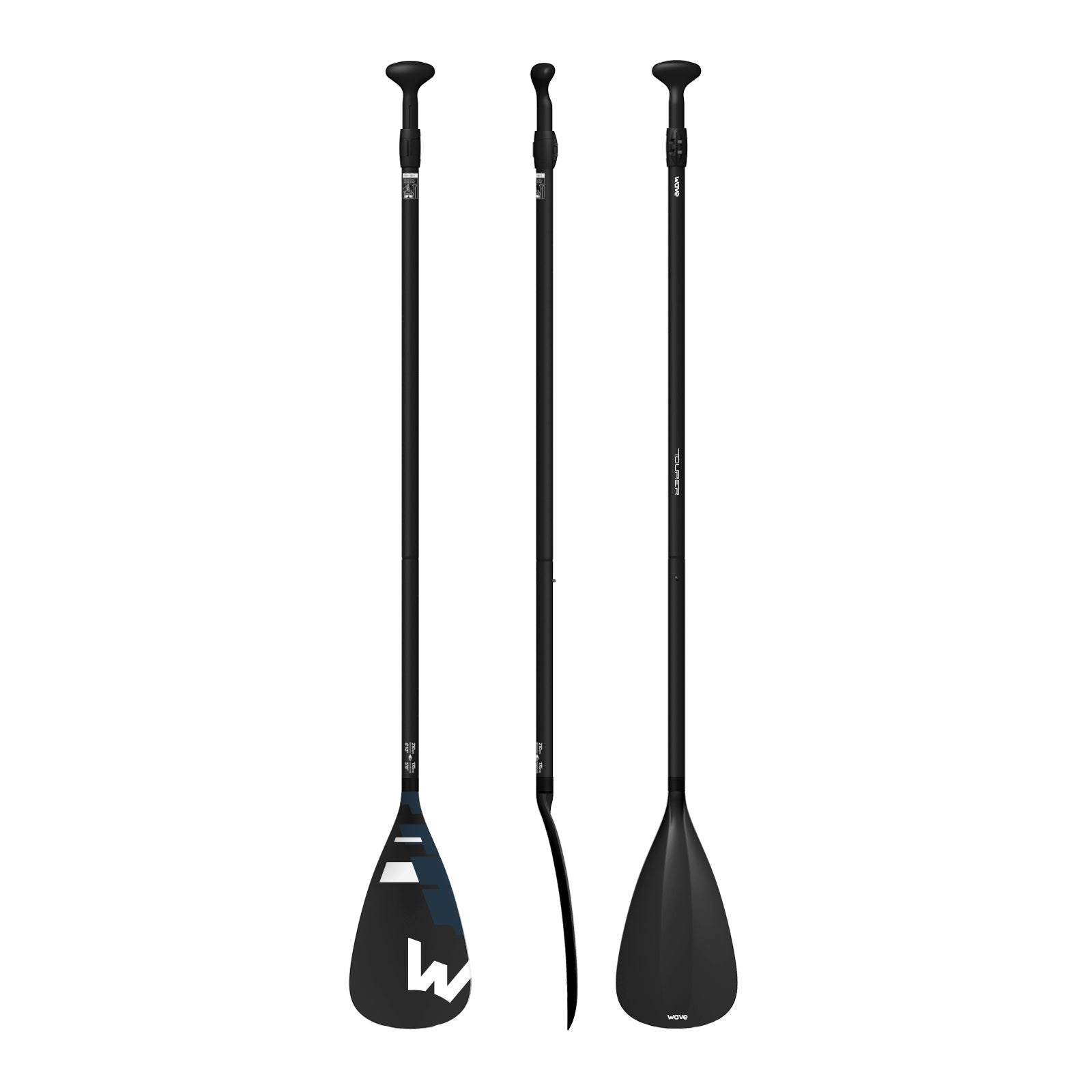 Aluminium Paddle Paddles Wave Sups Black/Navy