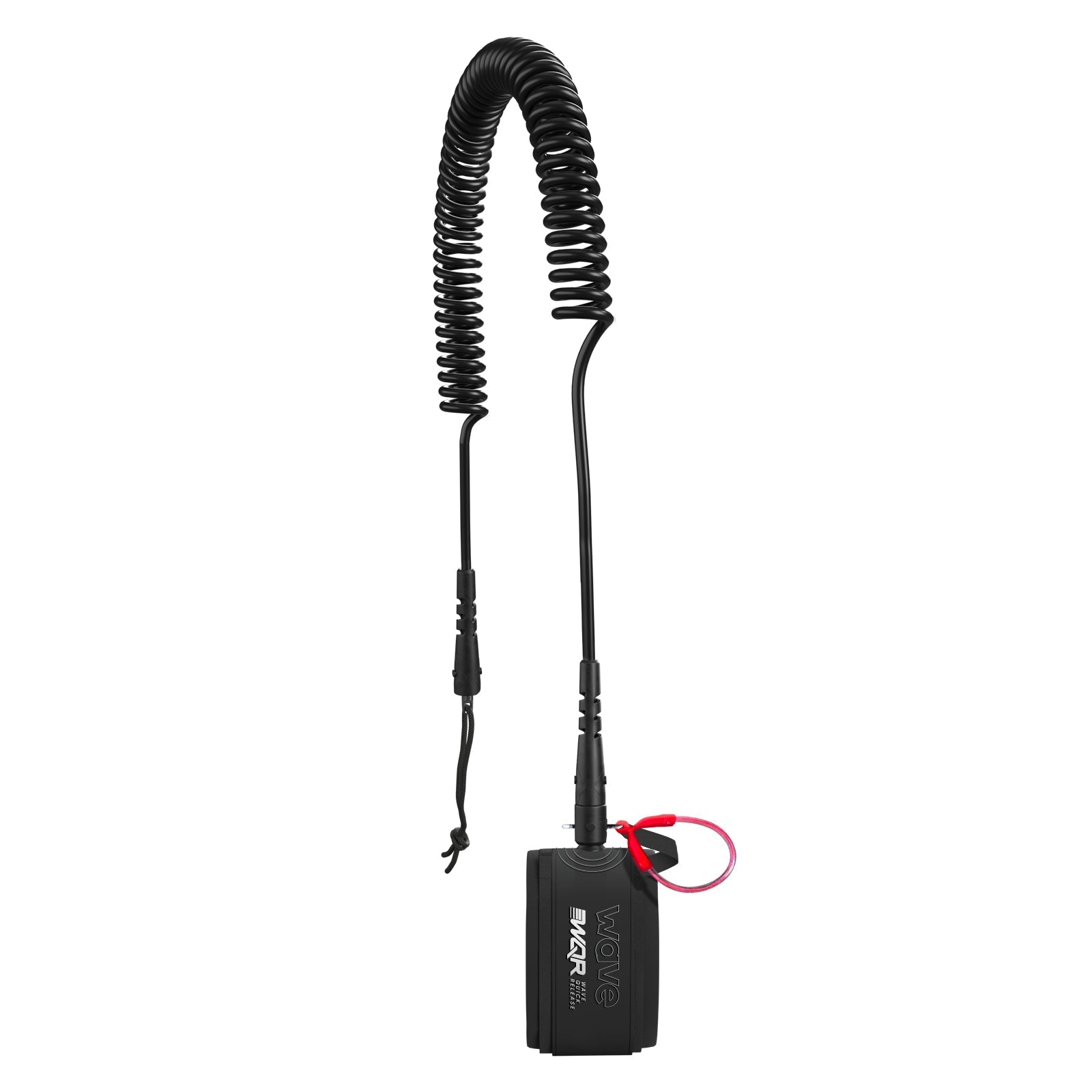 Coiled Ankle Leash | Quick Release | 10ft | Black Safety Equipment Wave Sups