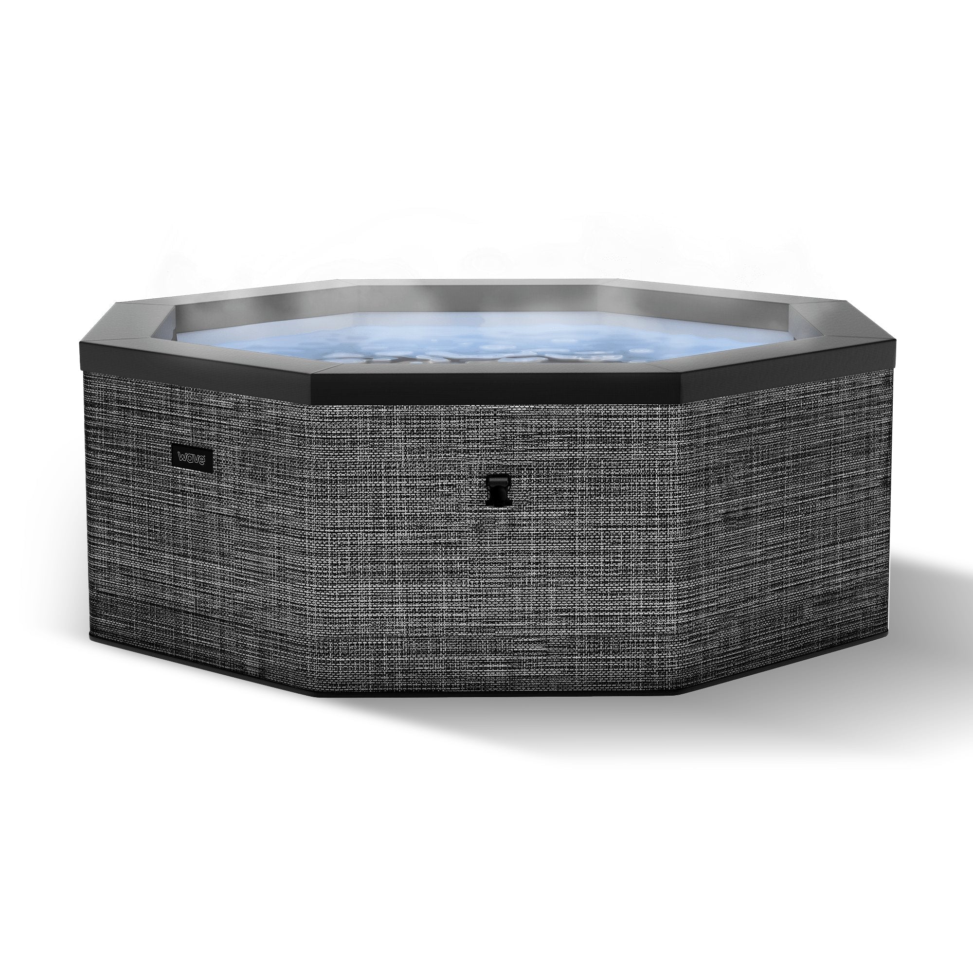 Como | 6-Person Eco Foam Hot Tub | Built-In Integrated Heater Foam Eco Spas Wave Spas Flint Grey Standard 6 Person | 195x70cm
