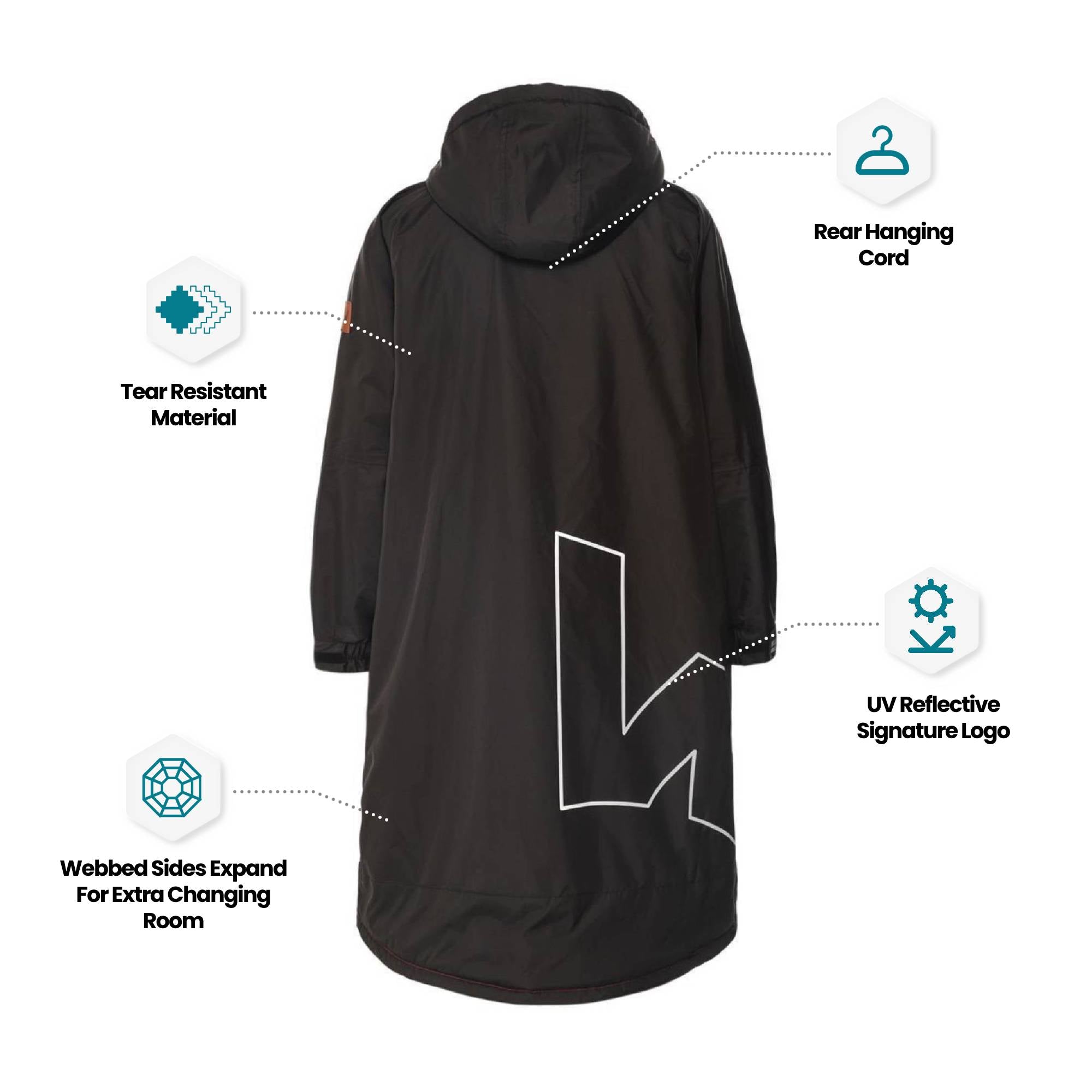 Fleece-Lined Changing Robe | Unisex Robes Wave Sups