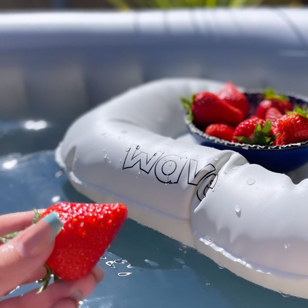 Inflatable Seat Cushion/Floating Tray | White Seats Wave Spas