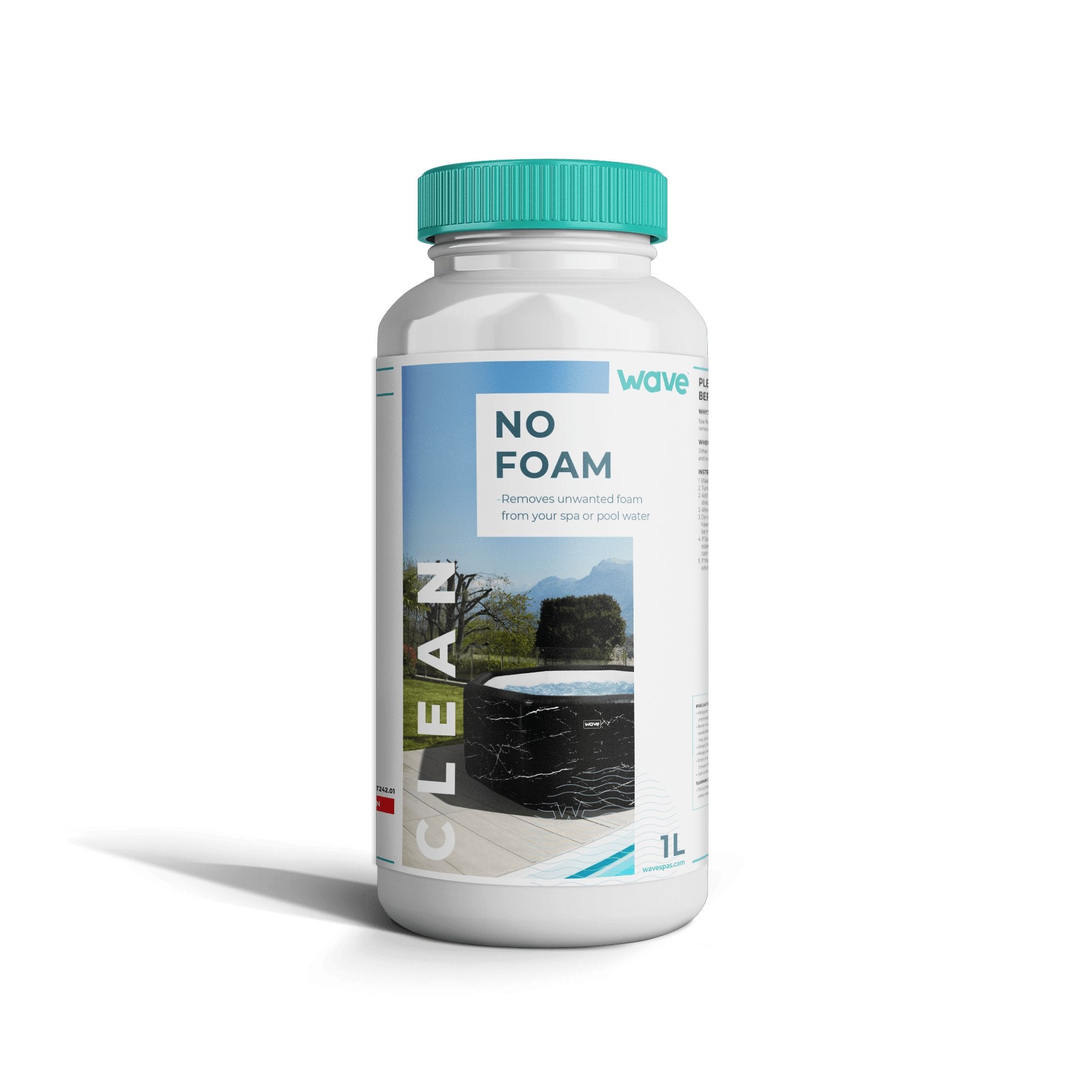 Hot Tub No Foam | Pool and Spa Foam Remover | 1L - Wave Spas Inflatable, foam Hot Tubs