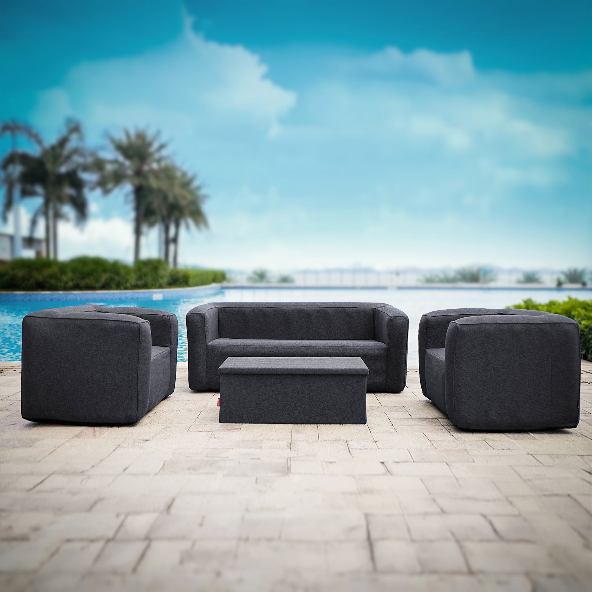Chair and Double Sofa Set