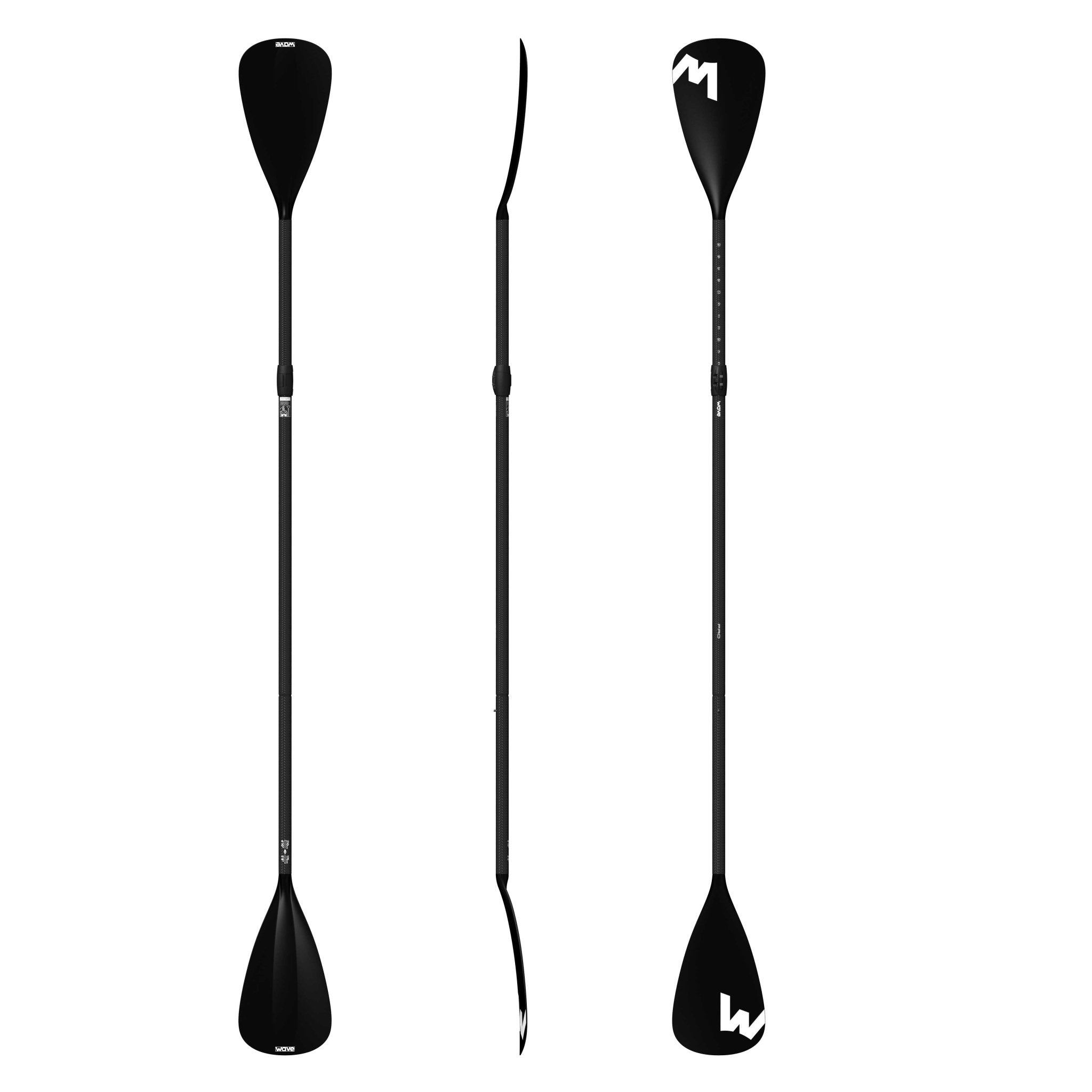 Lightweight Carbon Paddle / Kayak Conversion | Pro | Black Conversion Kit Wave Sups