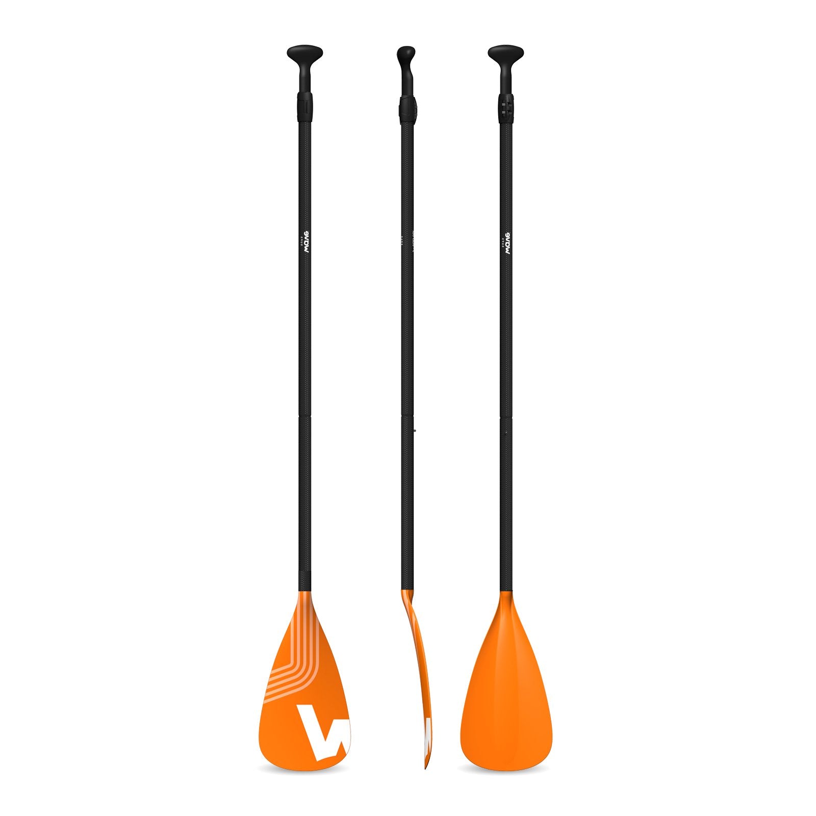 Lightweight Carbon Paddle Paddles Wave Sups Orange