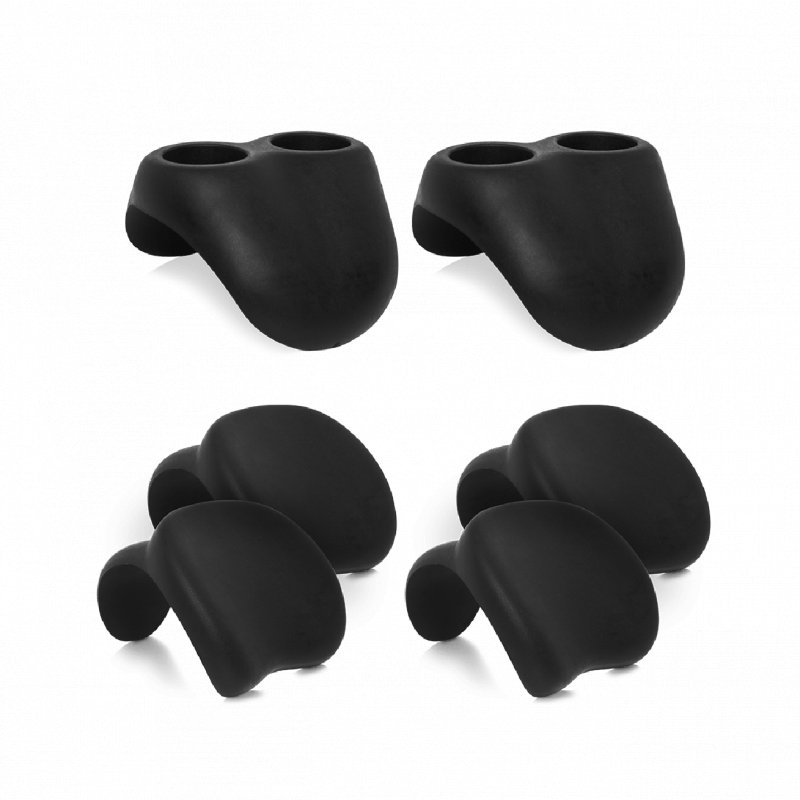 Comfort Pack | 2 Drinks Holders, 4 Head Rests | Black Head Rests Wave Spas