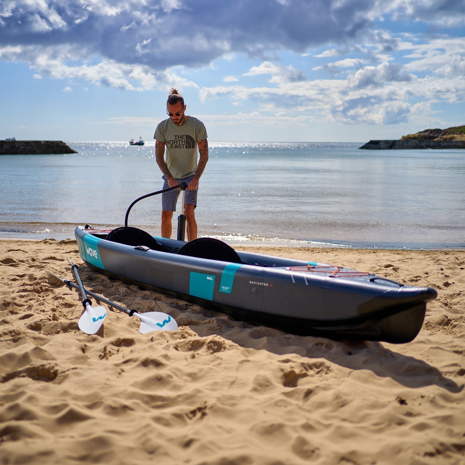 Navigator | Inflatable Kayak | Drop-Stitch | 1-2/2-3 Seater Kayak Wave Sups