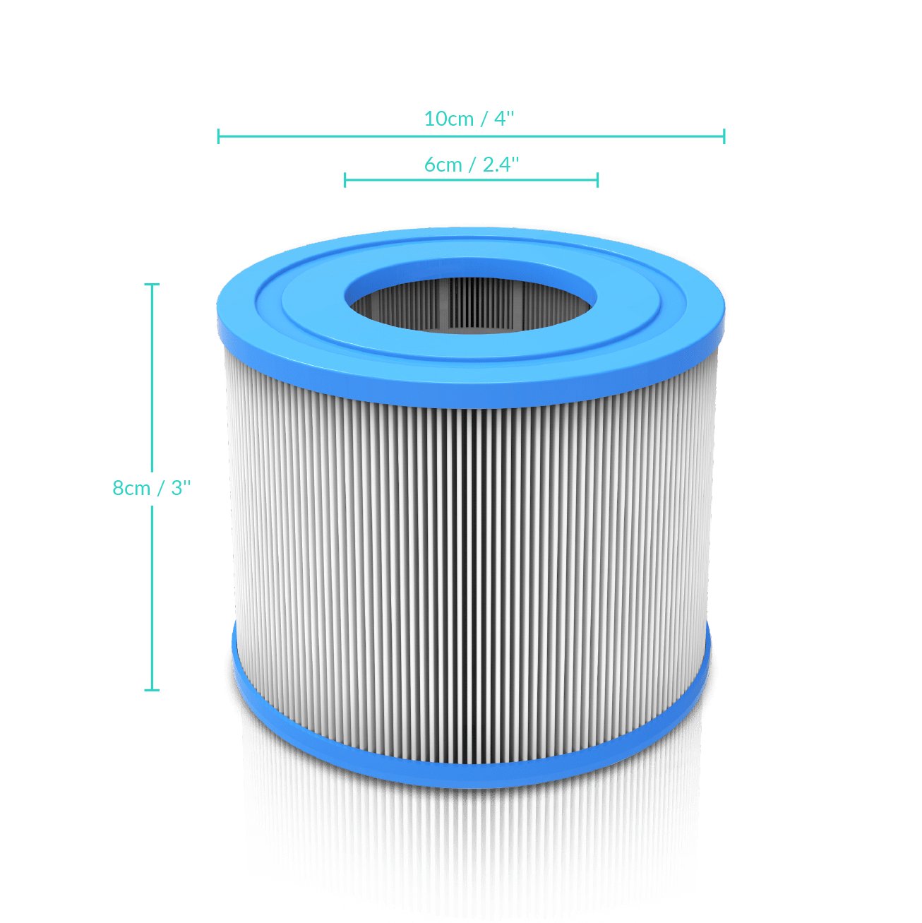 Replacement Filter | Cartridge/Non-Threaded | 2 Pack - Wave Spas Inflatable, foam Hot Tubs