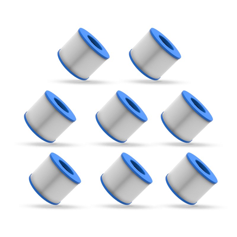 Replacement Filter | Screw-On/Threaded | 8 Pack - Wave Spas Inflatable, foam Hot Tubs