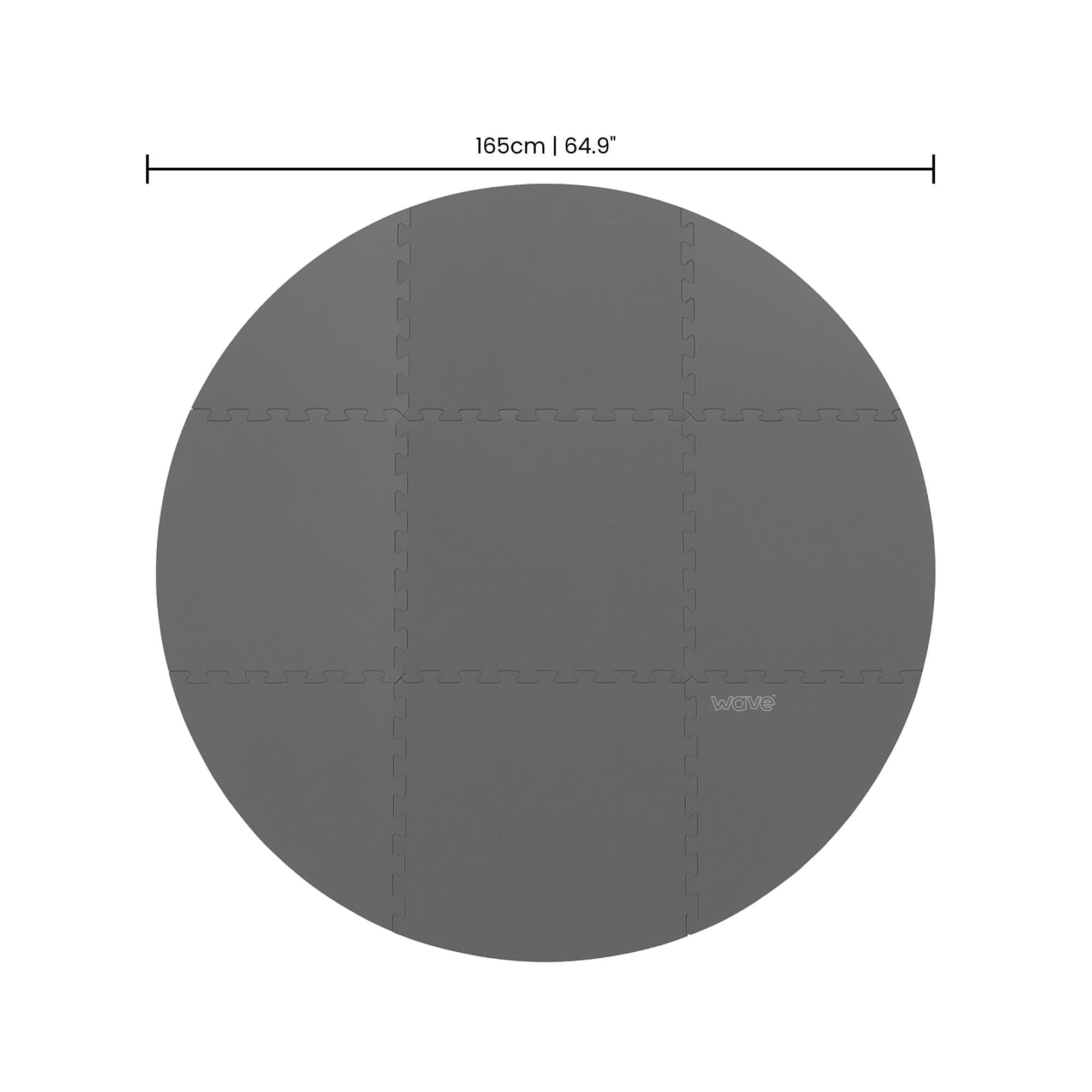 Insulating Foam Mat | Round | 9 Pieces Insluating Floor Mat Wave Spas