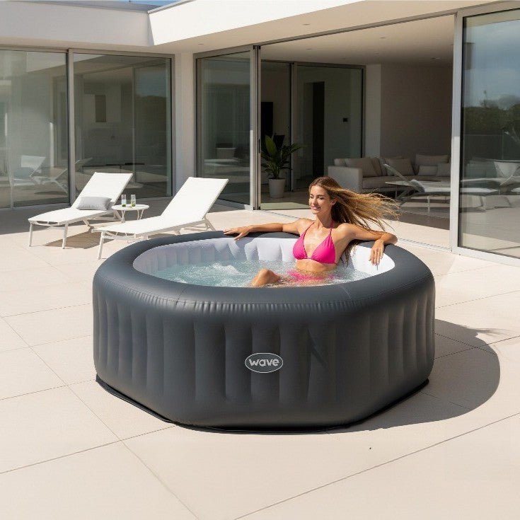 Aegean | 6-Person Inflatable Hot Tub | Built-In Integrated Heater | UKCE
