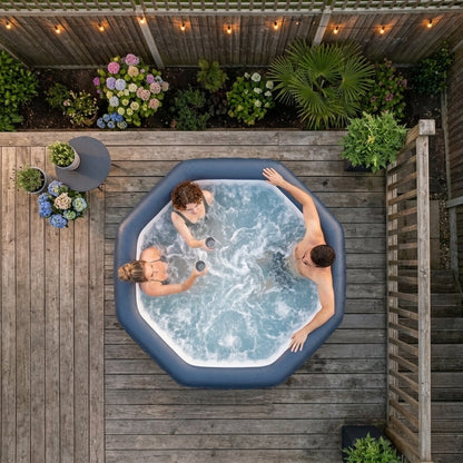 Aegean | 6-Person Inflatable Hot Tub | Integrated Heater | ETL