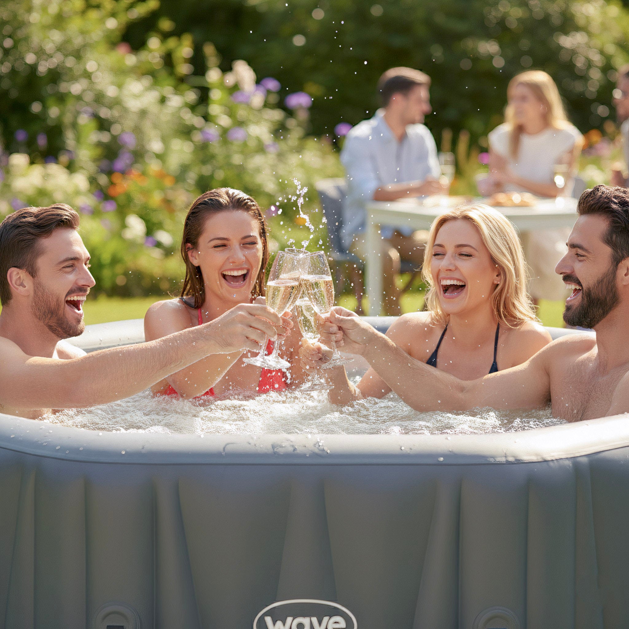 Aegean | 6-Person Inflatable Hot Tub | Built-In Integrated Heater | ETL