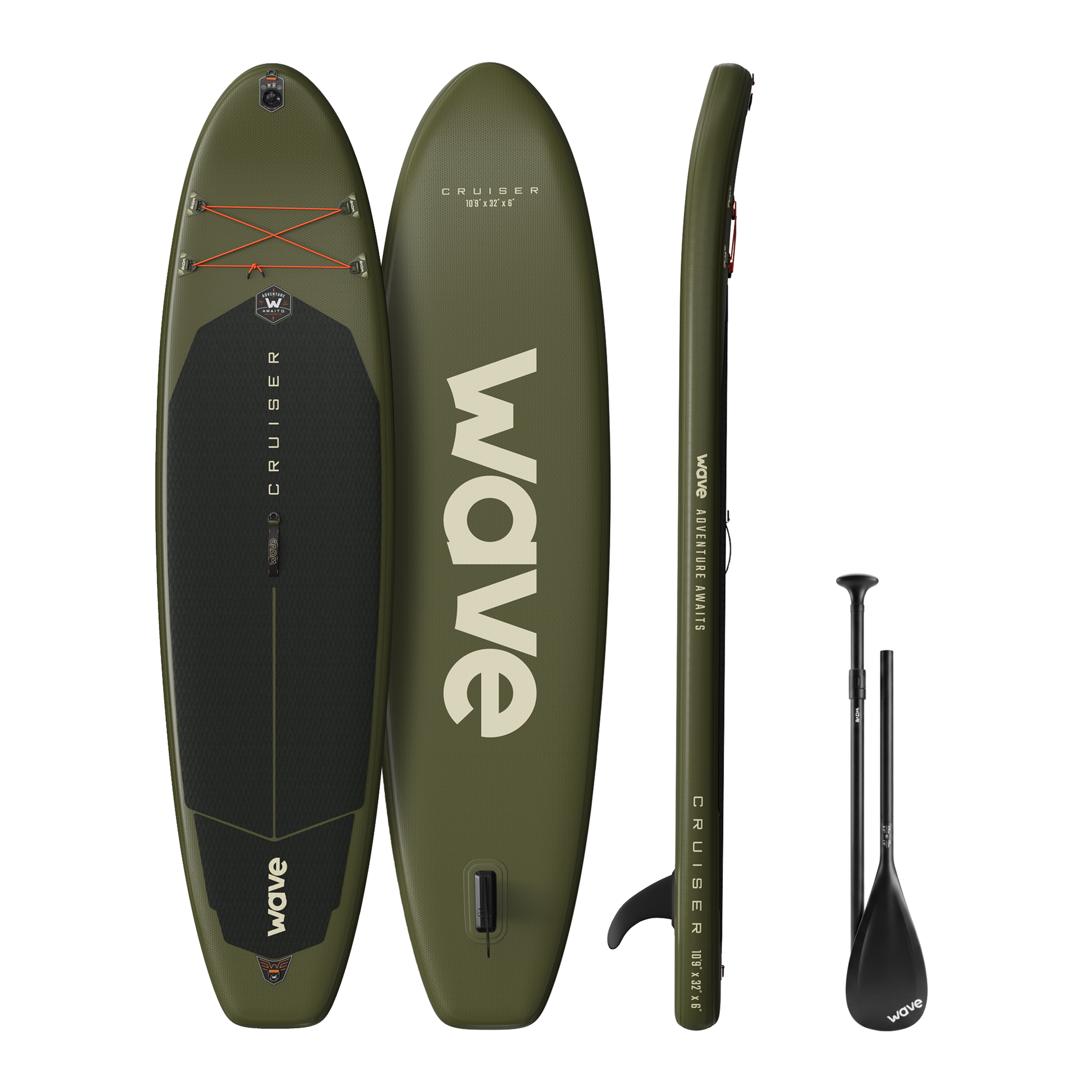 Cruiser 3.0 SUP | Inflatable Paddle Boards | Ice Blue, Khaki, Aqua