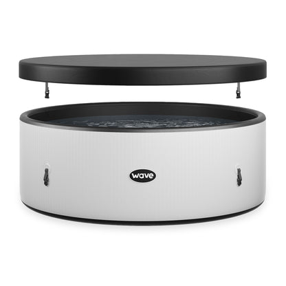 Ontario | 4/6 Person Round Drop Stitch Hot Tub | Herringbone | UKCE