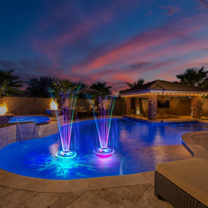 Rechargeable Pool Fountain with Lights