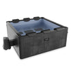 Adriatic | 6 Person Square Aluminium Frame Hot Tub | Black Wood