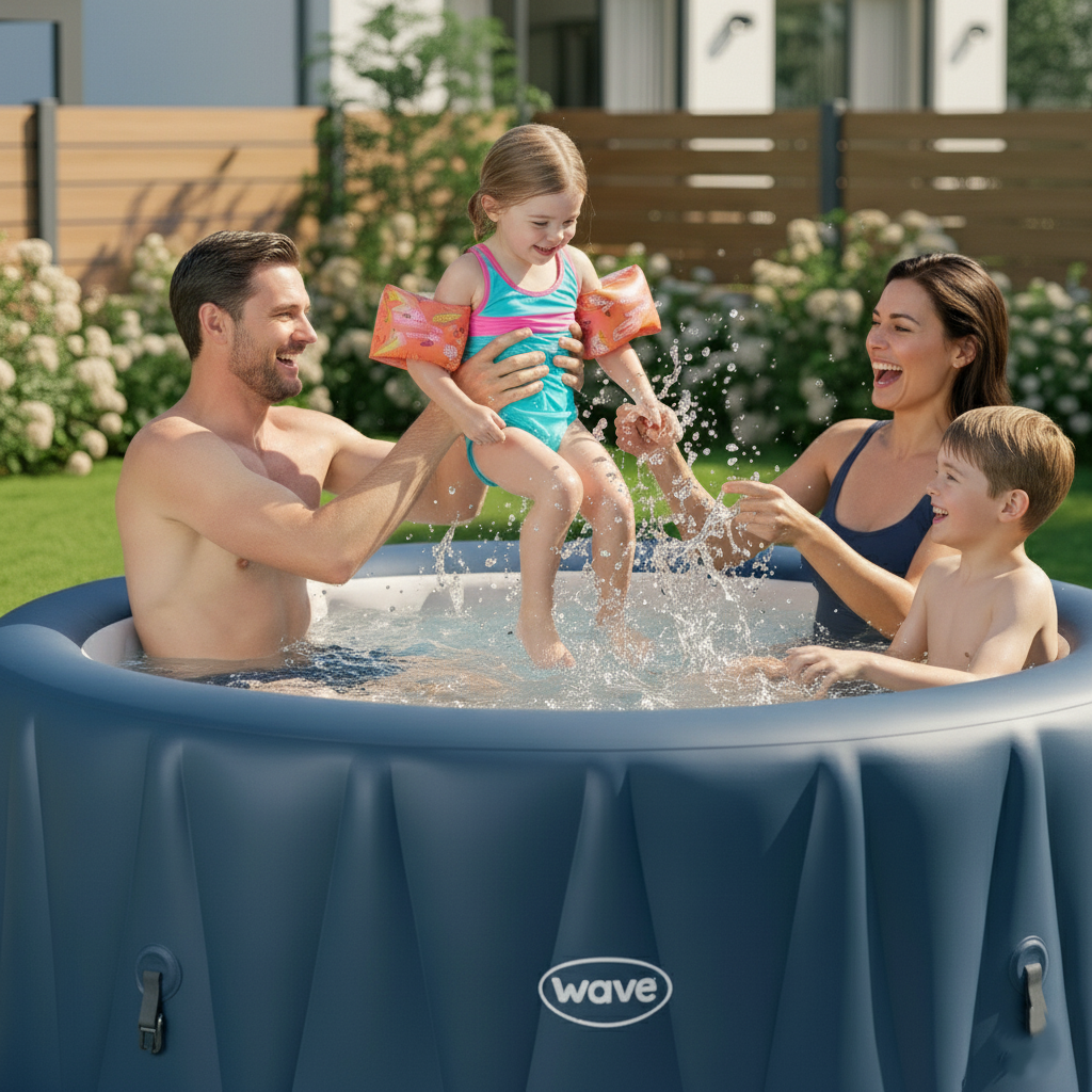 Atlantic | 4/6-Person Inflatable Hot Tub | Built-In Integrated Heater | ETL