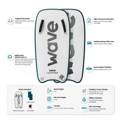 Wave Hopper | Inflatable Body Board Body Board Wave Sups