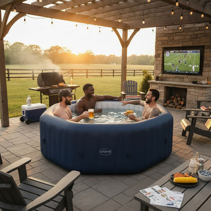 Aegean | 6-Person Inflatable Hot Tub | Built-In Integrated Heater | ETL