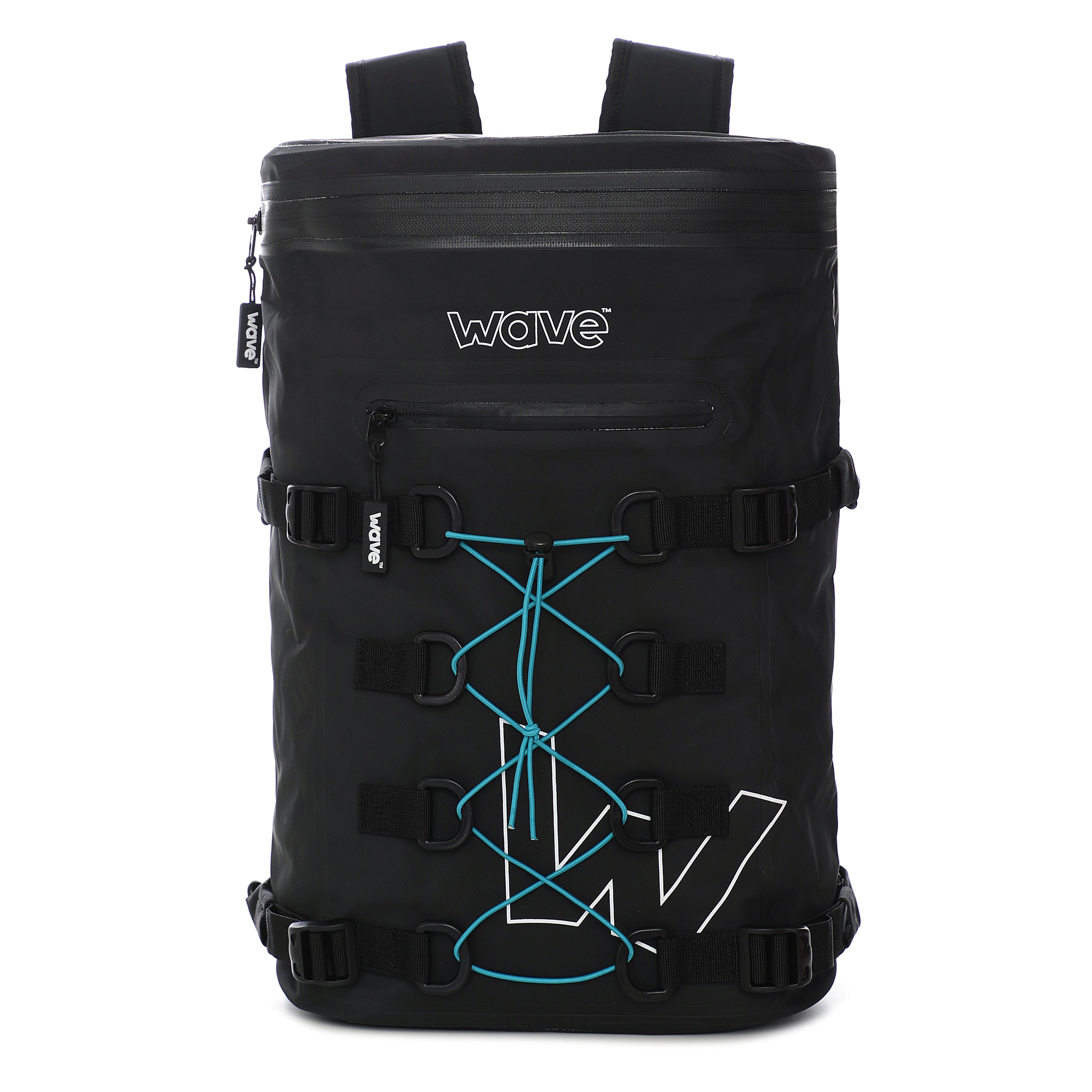 Waterproof Zipped PVC Deck Bag | Black | 20L Bags & Cases Wave Sups
