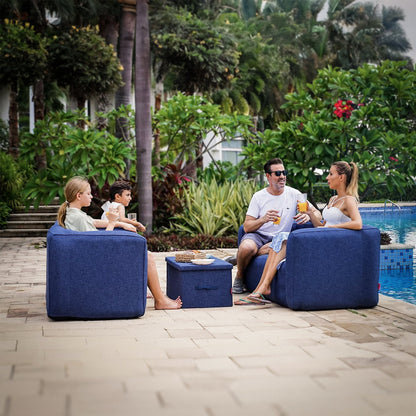Inflatable Chair and Double Sofa Set Outdoor Furniture Wave Spas UK