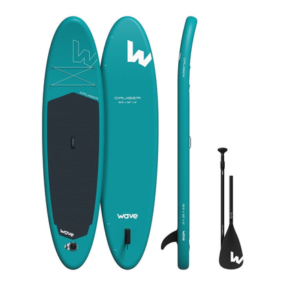 Cruiser 2.0 SUP | Inflatable Paddleboard | 10'9ft Paddleboards Wave Sups Aqua 10'9 | 327x81x15cm 
