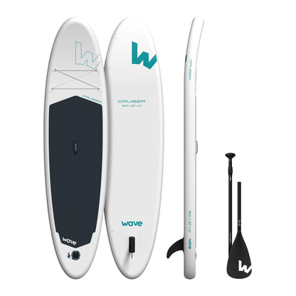 Cruiser 2.0 SUP | Inflatable Paddleboard | 10'9ft Paddleboards Wave Sups White 10'9 | 327x81x15cm data-contona-source