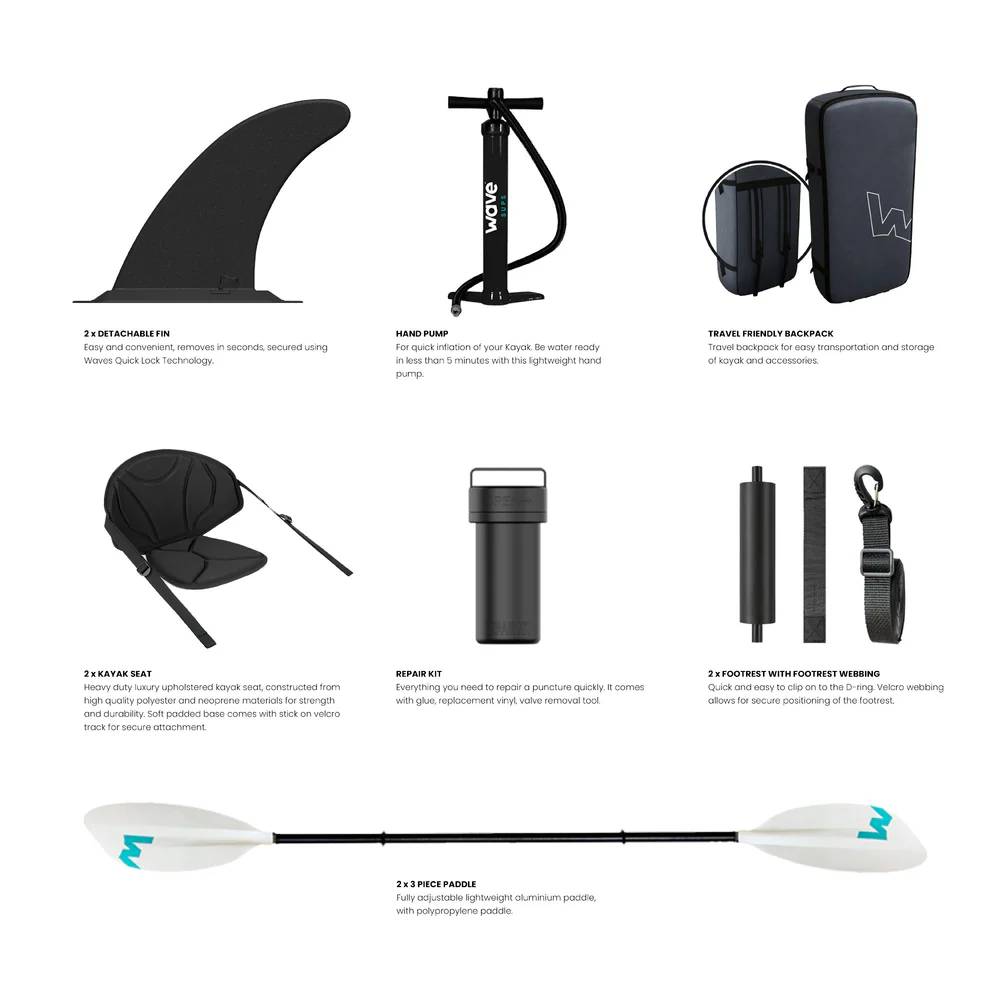 Roamer | Inflatable Kayak | PU-Stitch | 1-2/2-3 Seater