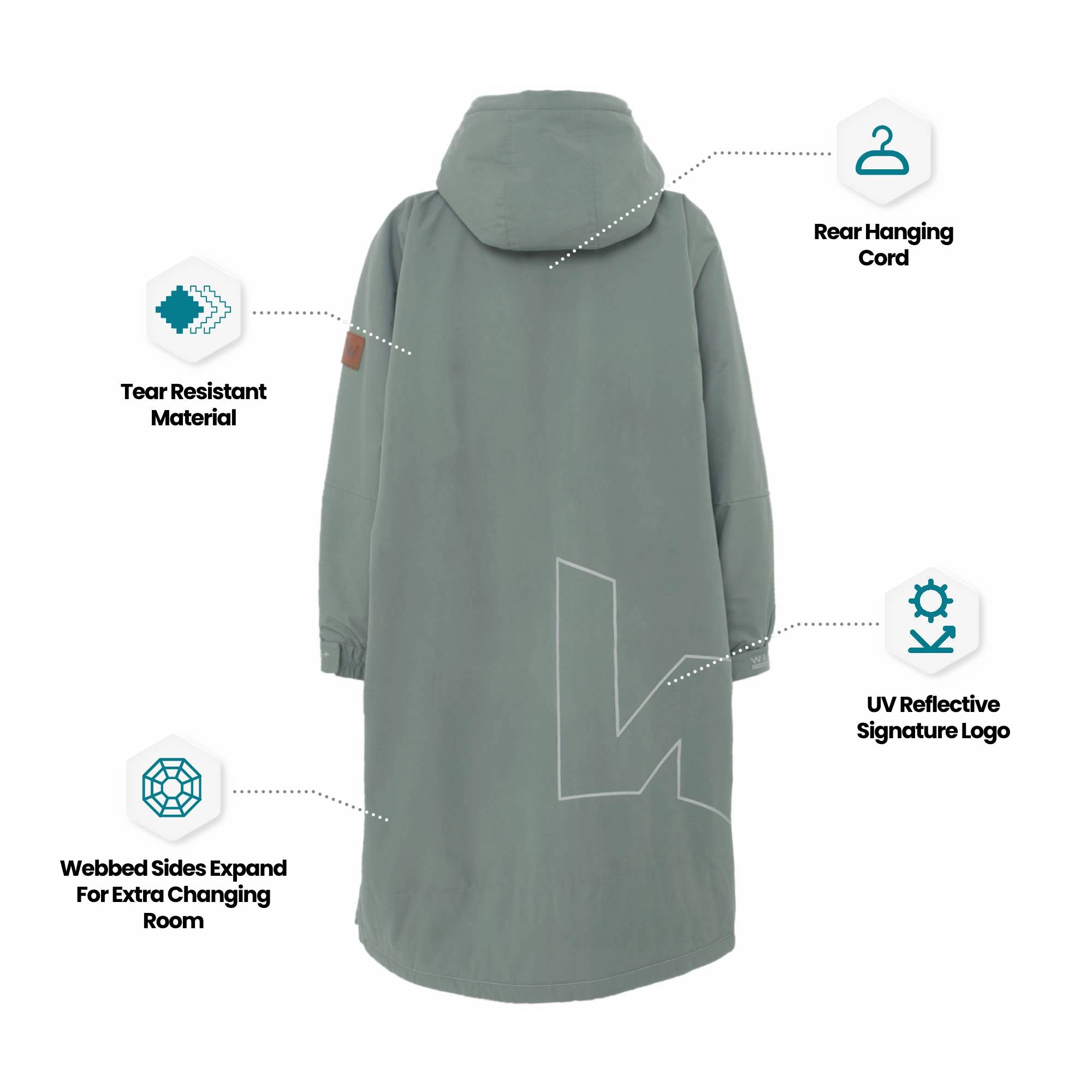Fleece - Lined Changing Robe | Unisex - Wave Sups UK