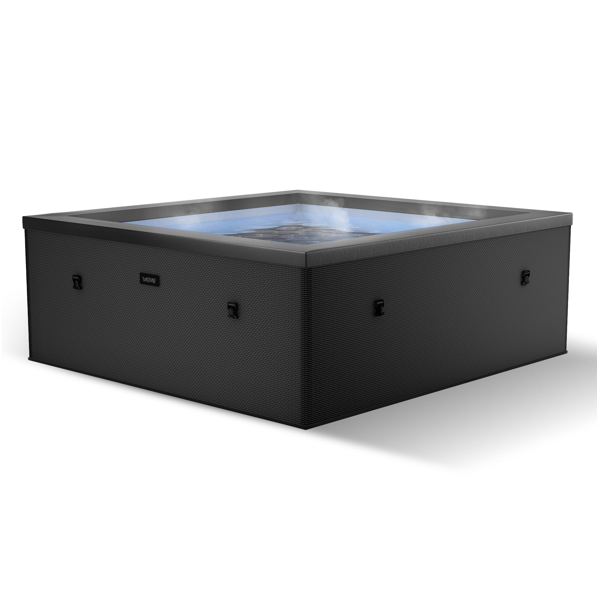 Garda | 4/6-Person Eco Foam Hot Tub | Built-In Integrated Heater Foam Eco Spas Wave Spas Charcoal Black Standard 4 Person | 160x70cm

data-contona-source