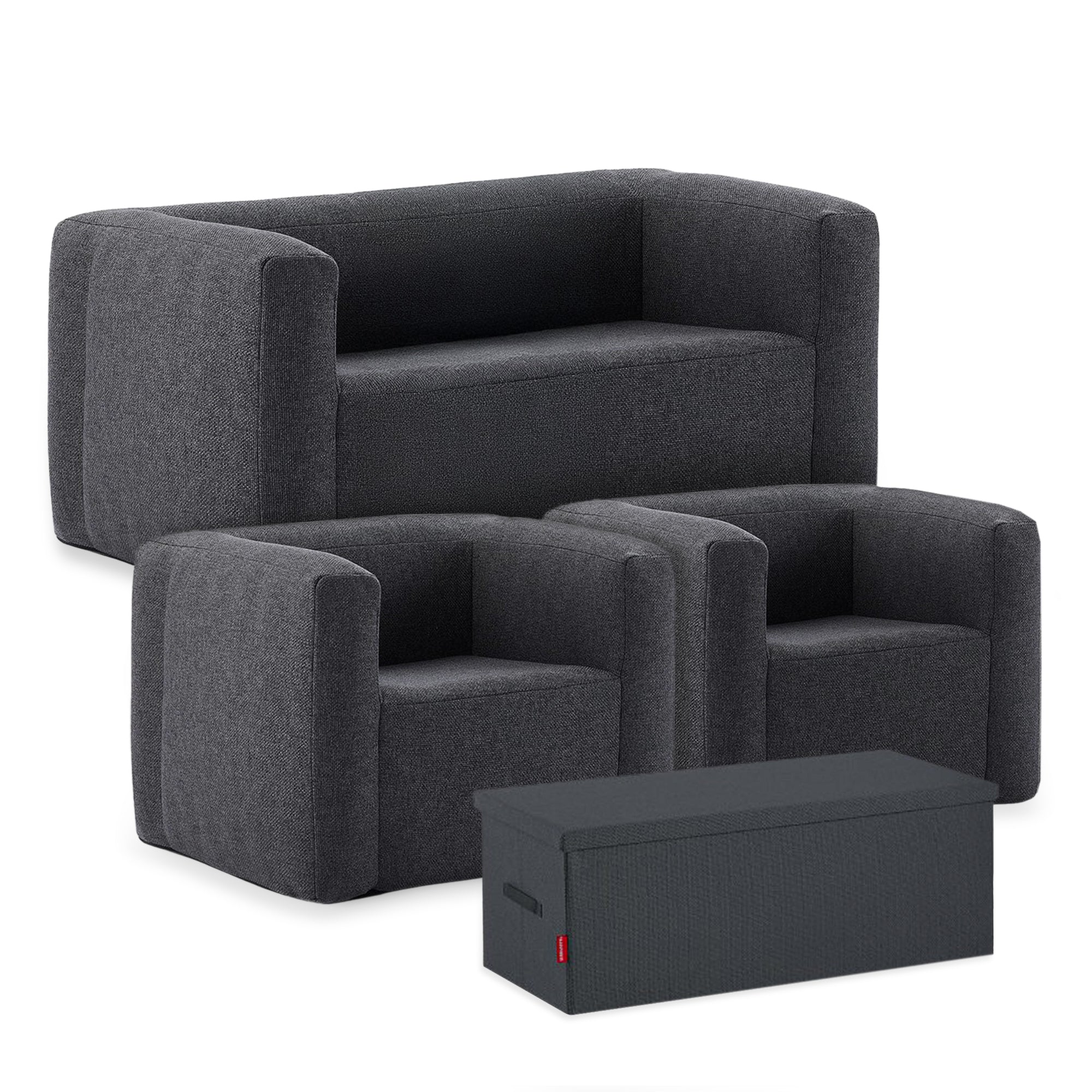 Inflatable Chair and Double Sofa Set Outdoor Furniture Wave Spas UK Grey