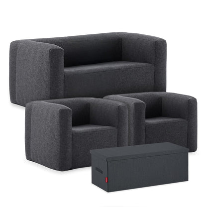 Inflatable Chair and Double Sofa Set Outdoor Furniture Wave Spas UK Grey