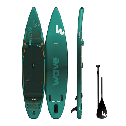 Pro 2.0 SUP | Inflatable Paddleboard | 12'6ft Paddleboards Wave Sups Teal 12'6 | 381x81x15cm