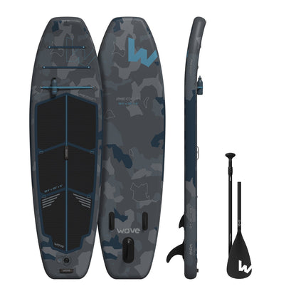 Recon SUP | Inflatable Paddleboard | 10'4ft Paddleboards Wave Sups Dark Grey 10'4 | 315x89x15cm