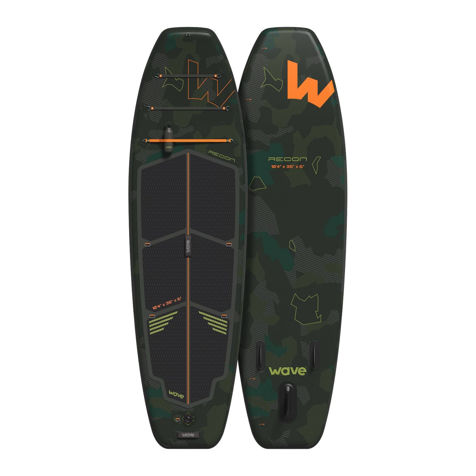 Recon SUP | Inflatable Stand-Up Paddleboard | Green, Grey | Wave