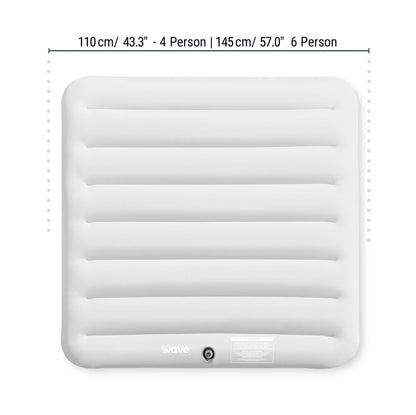 Thermally Efficient Inflatable Cover | Square | White Covers Wave Spas