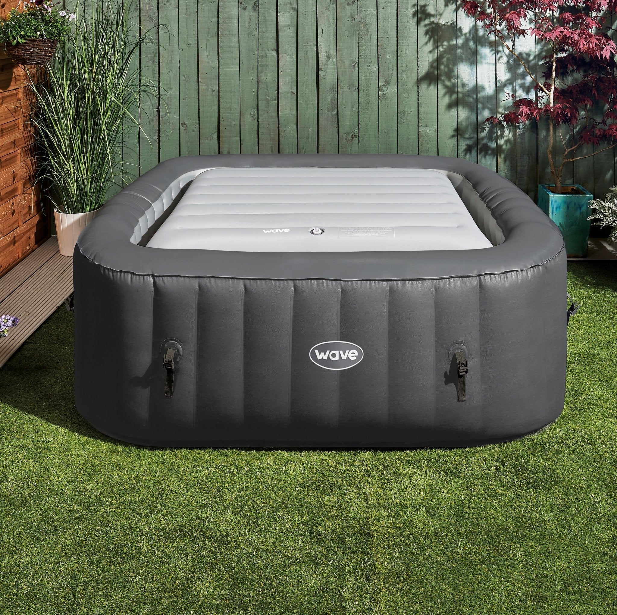 Thermally Efficient Inflatable Cover | Square | White Covers Wave Spas
