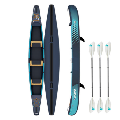 Venturer Inflatable Canoe | 2-3 Person Canoe Wave Sups data-contona-source