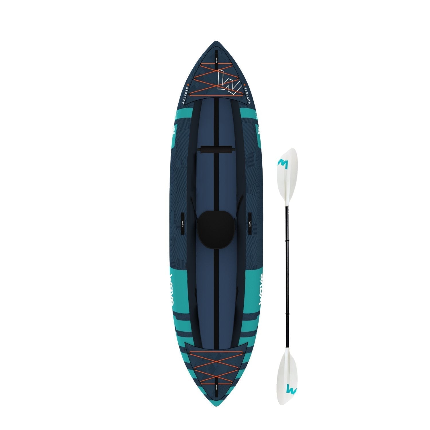 Voyager | Inflatable Kayak | Oxford Cloth | 1-Seater - Wave Spas Europe