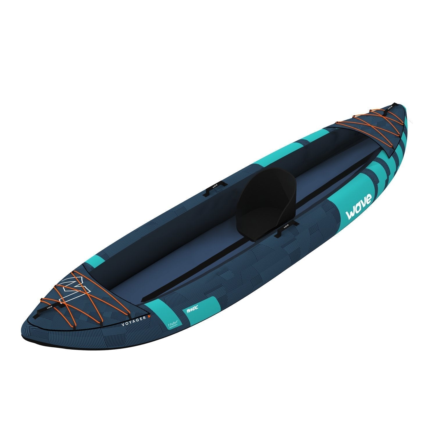 Voyager | Inflatable Kayak | Oxford Cloth | 1-Seater - Wave Spas Europe